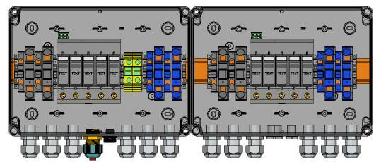 Phoenix Contact overvoltage protection DC, type II, 4 MPP trackers, terminals