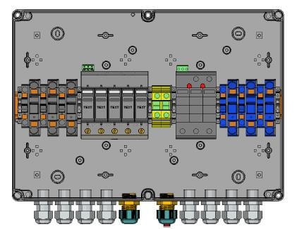 Phoenix Contact overvoltage protection DC, type II, 3 MPP trackers, terminals