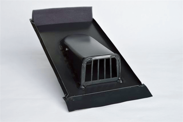 Marzari flat vent, universal type, black grey